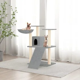 Cat scratching post with light gray sisal posts 83 cm by vidaXL, Cat furniture - Ref: Foro24-171652, Price: 44,09 €, Discount: %