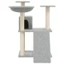 Rascador para gatos con postes de sisal gris claro 83 cm de vidaXL, Mobiliario para gatos - Ref: Foro24-171652, Precio: 44,09...