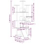 Katzenkratzbaum mit hellgrauen Sisalstämmen 175 cm von vidaXL, Katzenmöbel - Ref: Foro24-171685, Preis: 90,96 €, Rabatt: %