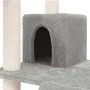 Rascador para gatos con postes de sisal gris claro 83 cm de vidaXL, Mobiliario para gatos - Ref: Foro24-171652, Precio: 44,09...