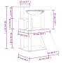 Cat scratching post with light gray sisal posts 83 cm by vidaXL, Cat furniture - Ref: Foro24-171652, Price: 44,81 €, Discount: %