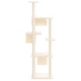 Rascador para gatos con postes de sisal crema 169 cm de vidaXL, Mobiliario para gatos - Ref: Foro24-171672, Precio: 97,14 €, ...