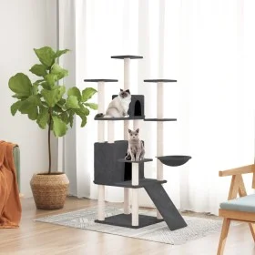 Cat scratcher with dark gray sisal posts 154 cm by vidaXL, Cat furniture - Ref: Foro24-171692, Price: 83,91 €, Discount: %