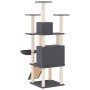 Cat scratcher with dark gray sisal posts 154 cm by vidaXL, Cat furniture - Ref: Foro24-171692, Price: 85,37 €, Discount: %