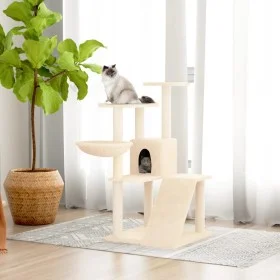 Cat scratching post with cream sisal posts 94 cm by vidaXL, Cat furniture - Ref: Foro24-171702, Price: 49,13 €, Discount: %