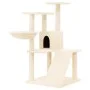 Cat scratching post with cream sisal posts 94 cm by vidaXL, Cat furniture - Ref: Foro24-171702, Price: 49,13 €, Discount: %