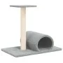 Katzenkratzbaum mit hellgrauem Tunnel 60x34,5x50 cm von vidaXL, Katzenmöbel - Ref: Foro24-171697, Preis: 24,19 €, Rabatt: %