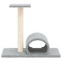 Cat scratching post with light gray tunnel 60x34.5x50 cm by vidaXL, Cat furniture - Ref: Foro24-171697, Price: 24,58 €, Disco...