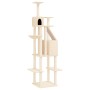 Katzenkratzbaum mit cremefarbenen Sisalstämmen, 201 cm von vidaXL, Katzenmöbel - Ref: Foro24-171642, Preis: 109,37 €, Rabatt: %