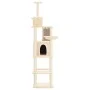 Cat scratching post with cream sisal posts 201 cm by vidaXL, Cat furniture - Ref: Foro24-171642, Price: 107,38 €, Discount: %