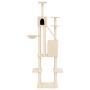 Katzenkratzbaum mit cremefarbenen Sisalstämmen, 201 cm von vidaXL, Katzenmöbel - Ref: Foro24-171642, Preis: 109,37 €, Rabatt: %