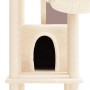 Katzenkratzbaum mit cremefarbenen Sisalstämmen, 201 cm von vidaXL, Katzenmöbel - Ref: Foro24-171642, Preis: 109,37 €, Rabatt: %