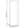 Matte black steel firewood rack 80x28x222 cm by vidaXL, Firewood bags and holders - Ref: Foro24-350309, Price: 54,63 €, Disco...