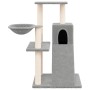 Katzenkratzbaum mit hellgrauen Sisalpfosten 82 cm von vidaXL, Katzenmöbel - Ref: Foro24-171667, Preis: 53,71 €, Rabatt: %