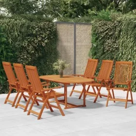Garden dining set 7 pieces solid eucalyptus wood by vidaXL, Garden sets - Ref: Foro24-3087336, Price: 694,99 €, Discount: %
