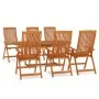 Garten-Essgruppe 7-teilig aus massivem Eukalyptusholz von vidaXL, Gartensets - Ref: Foro24-3087336, Preis: 696,45 €, Rabatt: %