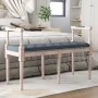 Dark gray velvet bench 110x40x70 cm by vidaXL, Banks - Ref: Foro24-344426, Price: 94,56 €, Discount: %