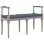 Dark gray velvet bench 110x40x70 cm by vidaXL, Banks - Ref: Foro24-344426, Price: 94,56 €, Discount: %