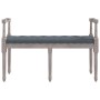 Banco de terciopelo gris oscuro 110x40x70 cm de vidaXL, Bancos - Ref: Foro24-344426, Precio: 95,37 €, Descuento: %