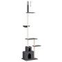 Floor-to-ceiling cat scratching tree dark gray 250.5-276.5 cm by vidaXL, Cat furniture - Ref: Foro24-171722, Price: 74,75 €, ...