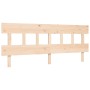 Estructura de cama sin colchón madera maciza de pino 200x200 cm