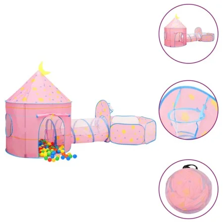Children's play tent with 250 balls pink 301x120x128 cm by vidaXL, Play tents and tunnels - Ref: Foro24-3107736, Price: 96,67...
