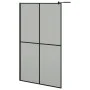 Accessible shower screen made of dark tempered glass, 118x190 cm. by vidaXL, Shower walls and screens - Ref: Foro24-151887, P...