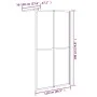 Accessible shower screen made of dark tempered glass, 118x190 cm. by vidaXL, Shower walls and screens - Ref: Foro24-151887, P...