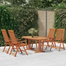 Garden dining set 5 pieces solid eucalyptus wood by vidaXL, Garden sets - Ref: Foro24-3087341, Price: 540,71 €, Discount: %