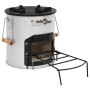 Hornillo de leña para camping acero plateado 45x25x26 cm de vidaXL, Chimeneas - Ref: Foro24-319438, Precio: 82,11 €, Descuent...