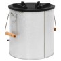 Holzofen für Camping, silberfarbener Stahl, 45 x 25 x 26 cm von vidaXL, Kamine - Ref: Foro24-319438, Preis: 82,11 €, Rabatt: %