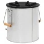 Hornillo de leña para camping acero plateado 45x25x26 cm de vidaXL, Chimeneas - Ref: Foro24-319438, Precio: 80,73 €, Descuent...