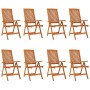 Sillas de jardín plegables 8 uds madera maciza de eucalipto by vidaXL, Garden chairs - Ref: Foro24-3087346, Price: 577,29 €, ...
