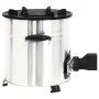 Cocina leña ventilador USB acero inoxidable plata 35,5x26x28 cm by vidaXL, Chimneys - Ref: Foro24-319443, Price: 134,59 €, Di...