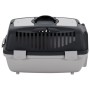 PP Transportbox grau und schwarz 55x36x35 cm von vidaXL, Transportboxen und Boxen für Haustiere - Ref: Foro24-171797, Preis: ...