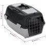 Pet carrier in gray and black polypropylene 55x36x35 cm by vidaXL, Pet carriers and boxes - Ref: Foro24-171797, Price: 42,41 ...