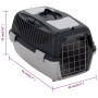 PP Transportbox grau und schwarz 55x36x35 cm von vidaXL, Transportboxen und Boxen für Haustiere - Ref: Foro24-171797, Preis: ...