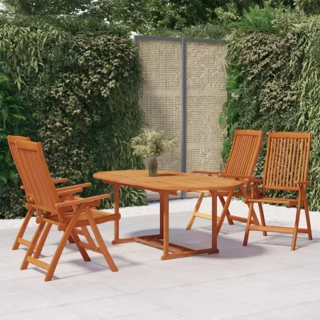 5-teiliges Garten-Esszimmerset aus massivem Eukalyptusholz von vidaXL, Gartensets - Ref: Foro24-3087335, Preis: 513,51 €, Rab...