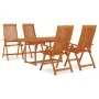 5-teiliges Garten-Esszimmerset aus massivem Eukalyptusholz von vidaXL, Gartensets - Ref: Foro24-3087335, Preis: 513,51 €, Rab...