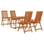 5-teiliges Garten-Esszimmerset aus massivem Eukalyptusholz von vidaXL, Gartensets - Ref: Foro24-3087335, Preis: 513,51 €, Rab...