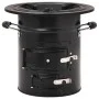 Wood burning stove for camping black steel 50x33.5x30.5 cm by vidaXL, Chimneys - Ref: Foro24-319441, Price: 151,90 €, Discoun...