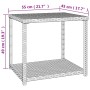 Black synthetic rattan side table 55x45x49 cm by vidaXL, Side tables - Ref: Foro24-319404, Price: 45,92 €, Discount: %