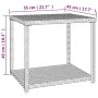 Black synthetic rattan side table 55x45x49 cm by vidaXL, Side tables - Ref: Foro24-319404, Price: 43,64 €, Discount: %