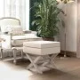 Taburete con almacenaje lino 45x45x49 cm by vidaXL, Benches for halls and storage - Ref: Foro24-344515, Price: 87,05 €, Disco...