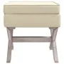 Taburete con almacenaje lino 45x45x49 cm by vidaXL, Benches for halls and storage - Ref: Foro24-344515, Price: 87,05 €, Disco...
