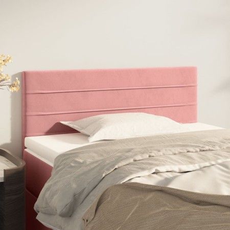 Rosa Samtkopfteil 80x5x78/88 cm von vidaXL, Kopf- und Fußteile - Ref: Foro24-346115, Preis: 29,94 €, Rabatt: %