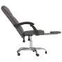 Verstellbarer Bürostuhl Kunstleder grau von vidaXL, Bürostühle - Ref: Foro24-349699, Preis: 114,26 €, Rabatt: %