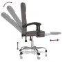Verstellbarer Bürostuhl Kunstleder grau von vidaXL, Bürostühle - Ref: Foro24-349699, Preis: 114,26 €, Rabatt: %