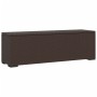 Banco otomana con cojín ratán sintético marrón 110x30x40 cm de vidaXL, Bancos de jardín - Ref: Foro24-319397, Precio: 100,51 ...
