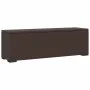 Ottoman bench with brown synthetic rattan cushion 110x30x40 cm by vidaXL, garden benches - Ref: Foro24-319397, Price: 98,36 €...